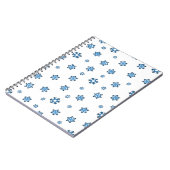 雪片（青と黒） ノートブック (左側)