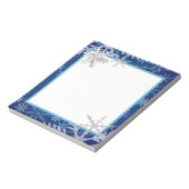 雪片（青） ノートパッド (回転)