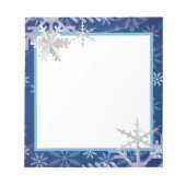 雪片（青） ノートパッド (正面)