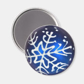 雪片（青） マグネット (正面/裏面)