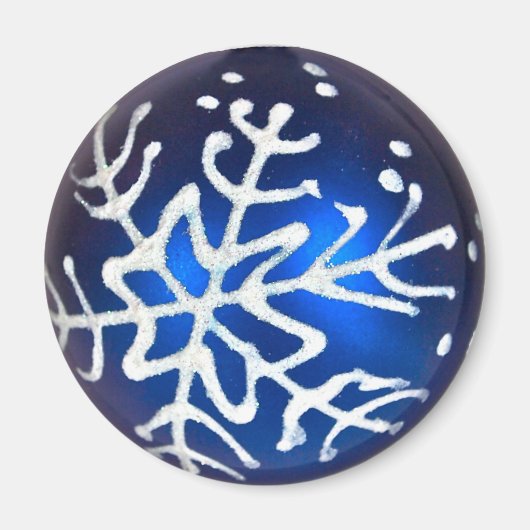 雪片（青） マグネット (正面)