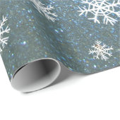 雪片（青） ラッピングペーパー (ロールコーナー)