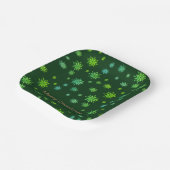 雪片，黄金の雪片，ディナープレート ペーパープレート (傾斜あり)