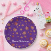 雪片，黄金の雪片，ディナープレート ペーパープレート (パーティー)