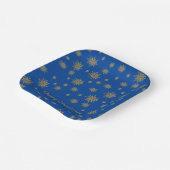 雪片，黄金の雪片，ディナープレート ペーパープレート (傾斜あり)