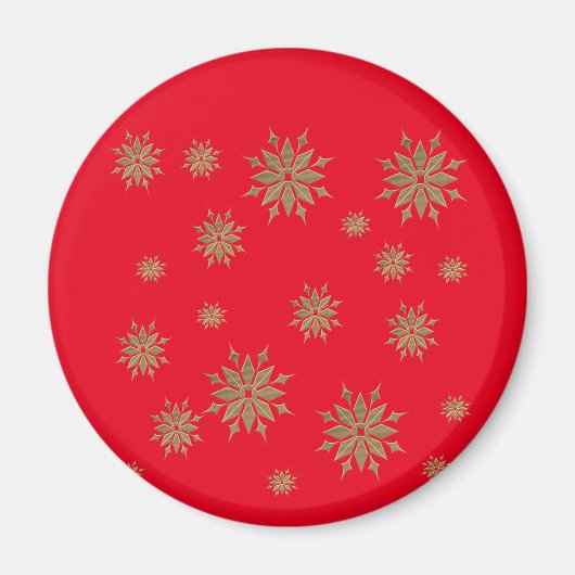 雪片、黄金の雪片 マグネット (正面)
