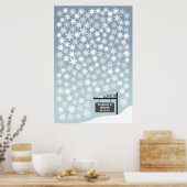 雪片 – 150シグネチャーゲストブック代替 ポスター (キッチン)