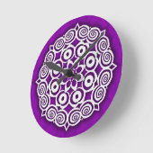 雪片#1 ラウンド壁時計 (傾斜)