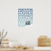 雪片 – 50シグネチャーゲストブック代替 ポスター (キッチン)