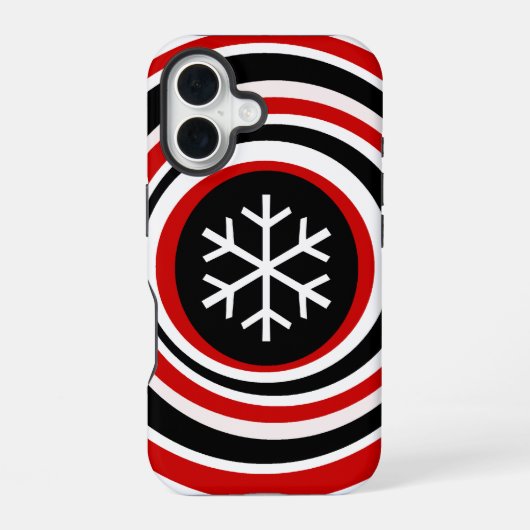 雪片 iPhone 16ケース (裏面)