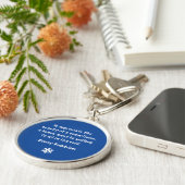 雪片" Keychainのバニーの仏教"美しい キーホルダー (側面)