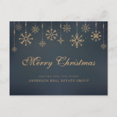 雪片 | Merry Christmas Greetings ポストカード (正面)