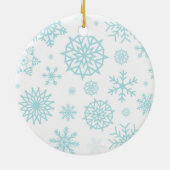 雪片I愛Oppaの오빠の韓国の恋人のオーナメント セラミックオーナメント (裏面)