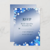 雪片RSVP 2 出欠カード (正面/裏面)