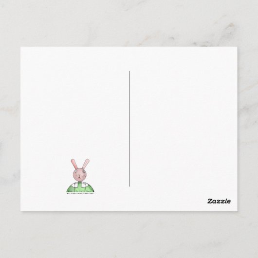 雪犬はがき ポストカード (裏面)