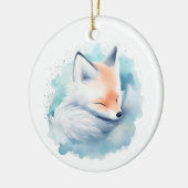 雪狐 セラミックオーナメント (左)