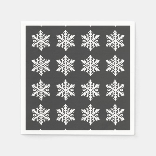雪独身の片 スタンダードカクテルナプキン (正面)