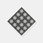 雪独身の片 スタンダードカクテルナプキン (角)