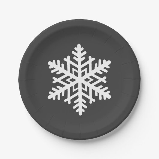 雪独身の片 ペーパープレート (正面)
