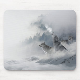 雪狼 マウスパッド