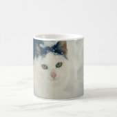 雪猫が投げる コーヒーマグカップ (中央)
