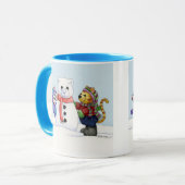 雪猫のマグを造ること マグカップ (正面左)