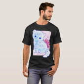 雪猫の花 Tシャツ (正面フル)