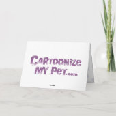 雪猫クリスマス(デザインの猫!) シーズンカード (裏面)