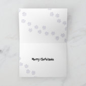 雪猫クリスマス(デザインの猫!) シーズンカード (内部)