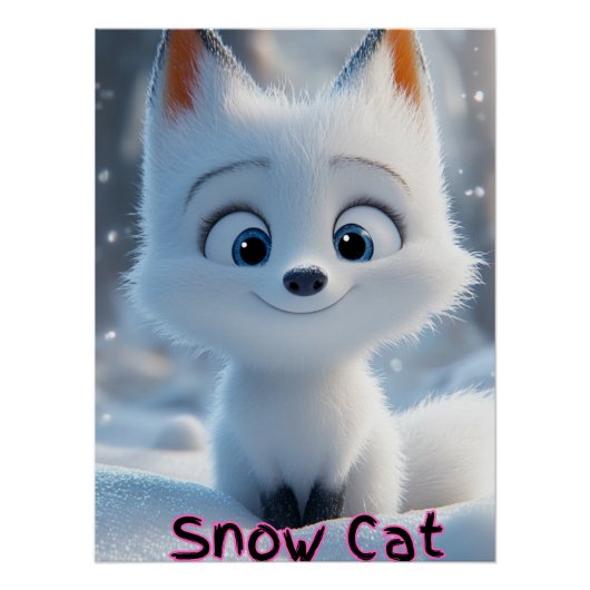 雪猫ポスター ポスター (正面)
