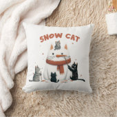 雪猫 クッション (ブランケット)