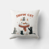 雪猫 クッション (裏面)