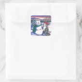 雪猫 スクエアシール (バッグ)