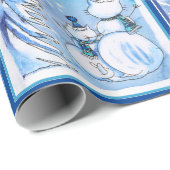 雪猫 ラッピングペーパー (ロールコーナー)