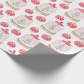 雪玉のクリスマスツリー ラッピングペーパー (角)