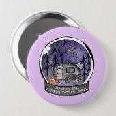 雪玉のハロウィーンキャンパー 缶バッジ (正面&裏面)