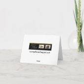 雪玉の戦いのビクトリアンなヴィンテージのクリスマス シーズンカード (裏面)