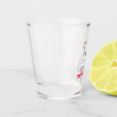 雪玉を振るクリスマスペンギン ショットグラス (左)