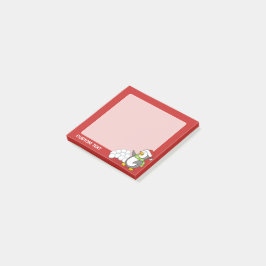 雪玉を振るクリスマスペンギン ポストイット