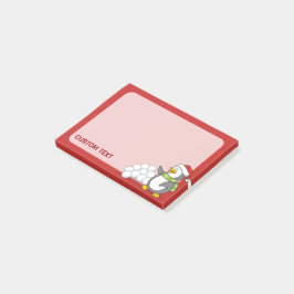 雪玉を振るクリスマスペンギン ポストイット