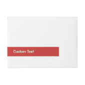 雪玉を振るクリスマスペンギン ラップアラウンド宛名ラベル (正面)