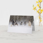 雪玉ジプシー走馬グリーティングカード カード (黄色い花)