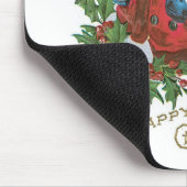 雪玉付きハッピークリスマスガール マウスパッド (コーナー)