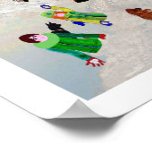 雪玉戦リーマリーのクリエイティブデザインポスター ポスター (角)