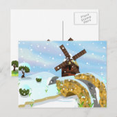 雪玉風車 ポストカード (正面/裏面)