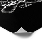 雪生まれ盤に強制作動 – 雪おもしろい盤 ポスター (角)