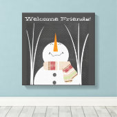 雪男のサイン キャンバスプリント (インサイチュ (ウッドフロア))