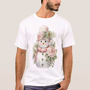 雪男の花 Tシャツ