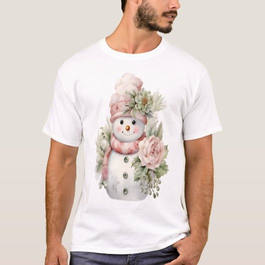 雪男の花 Tシャツ (正面)