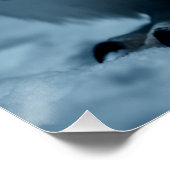 雪白熱［赤熱］光を放つに目のフクロウ – Mysterious Alaska ポスター (コーナー)